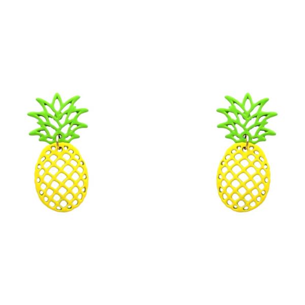 Line Pineapple Dangle Earring