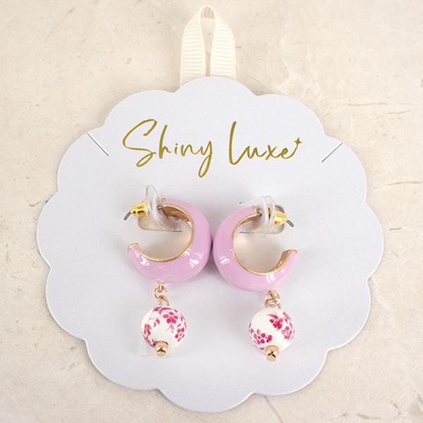 Open Loop W Drop Earrings