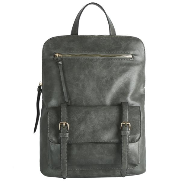 Smooth PU Convertible Backpack