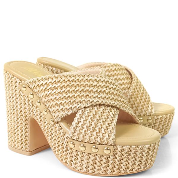 Crossed Stud Slide Heel (12 Pairs)