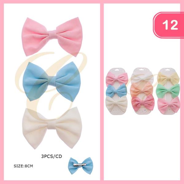 Hair Bow Pins (12 Units)