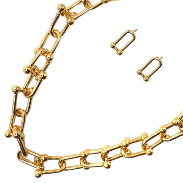 U Link Metal Necklace