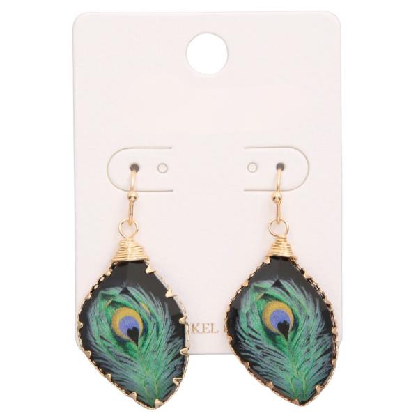FEATHER DANGLE EARRING