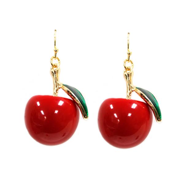 Apple Dangle Earring