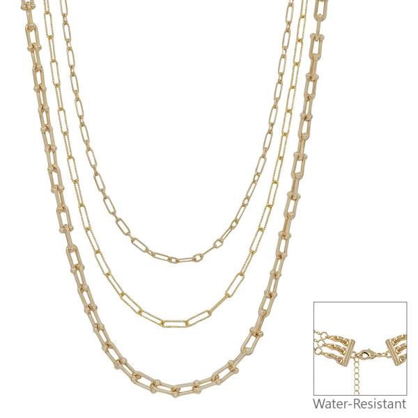 Tiffany Chain Multi Way Water Resistant Necklace