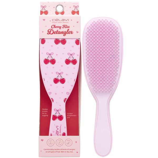 CELAVI CHERRY KISS DETANGLER HAIR BRUSH