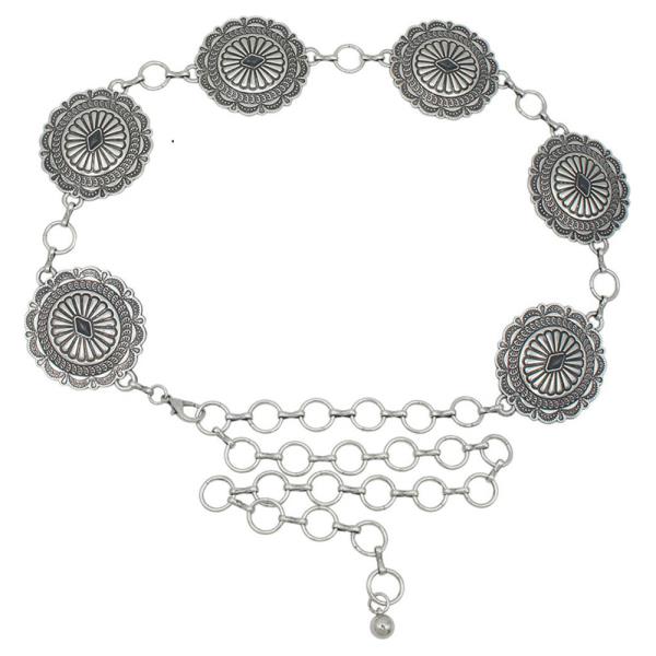 Plus Diamond Cab Western Concho Belt