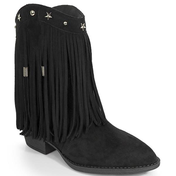 Fringe Western Ankle Boots (12 Pairs)