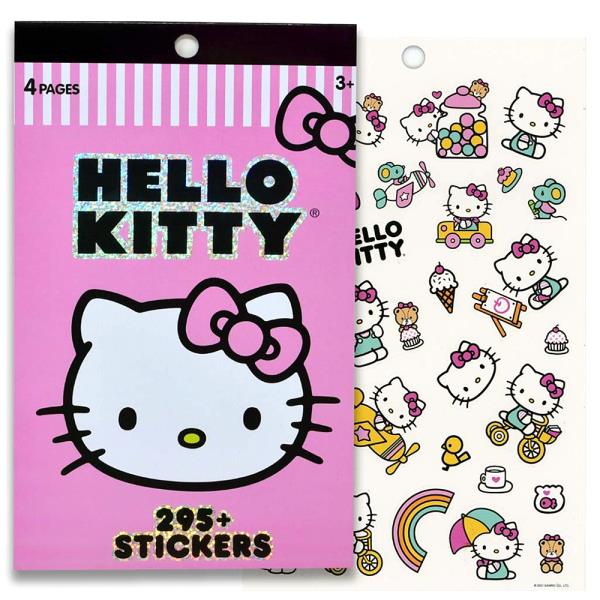 HELLO KITTY 4 Sheet Foil Cover Sticker Pad