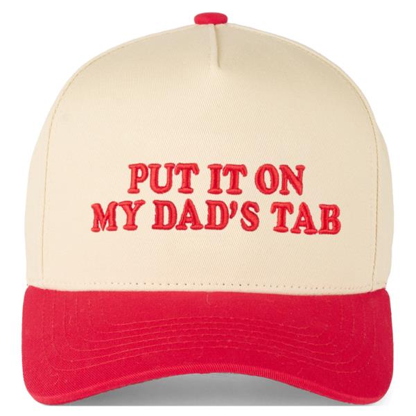 CC PUT IT ON MY DAD`S TAB TRUCKER CAP