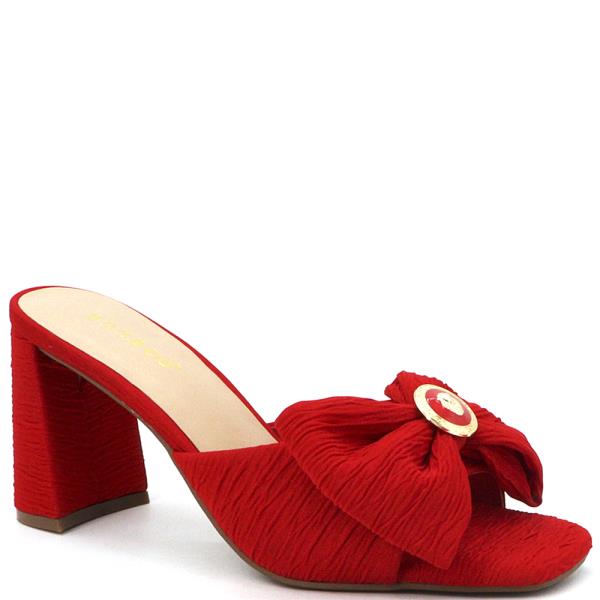 Pleated Bow W Ornament Heel (12 Pairs)
