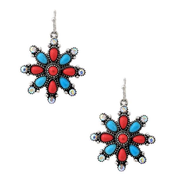 CHRISTMAS WESTERN BEADED EARRING