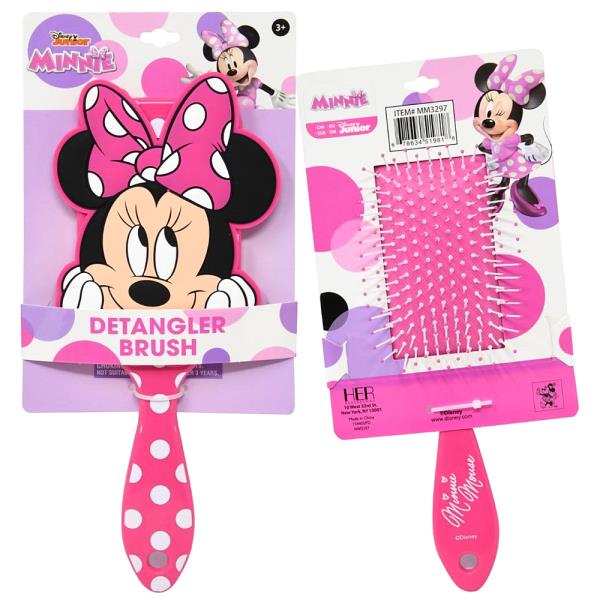 Minnie Character Shaped Rubber Detangler Brush