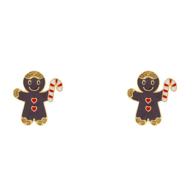 GINGERBREAD MAN EARRING