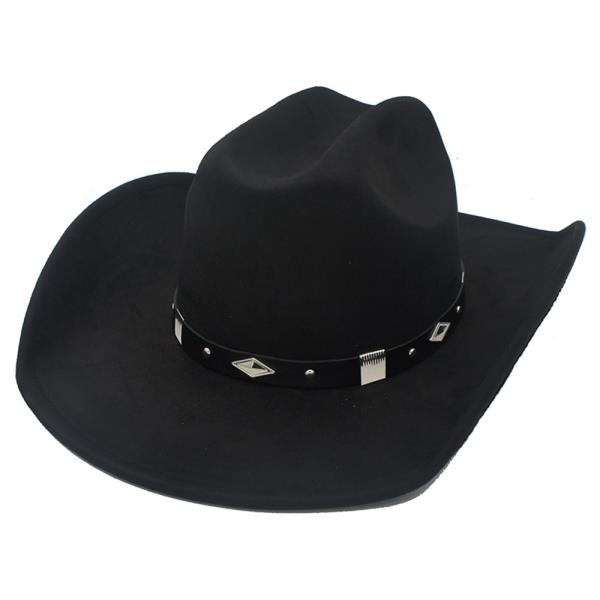 Diamond and Bar Slider Banded Cowboy Hat