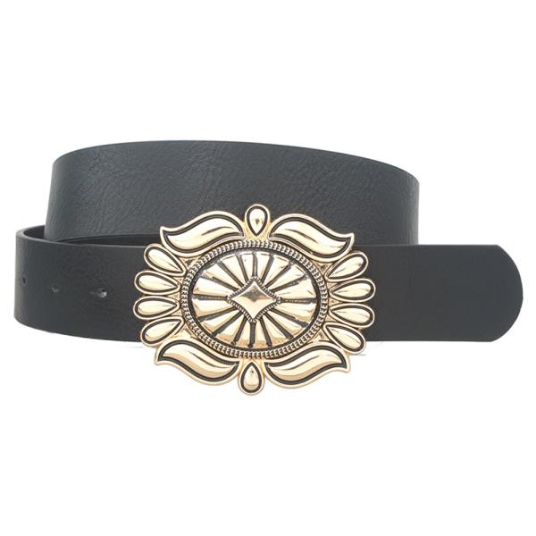 Navajo Flora Buckle Washed Strap Belt