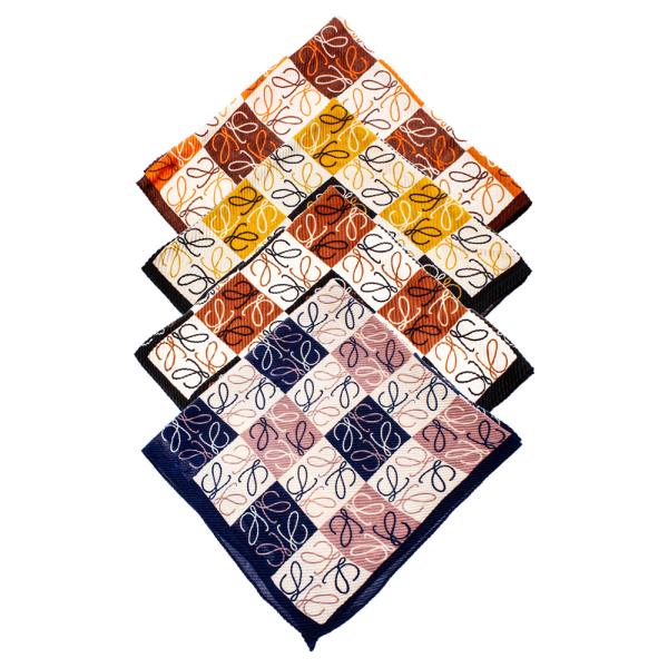 Lightweight Multi Pattern Pleats Bandana Scarf