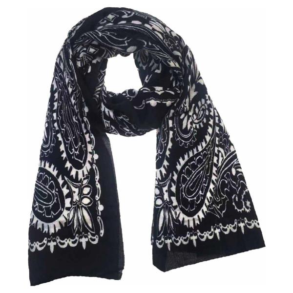 Soft Lightweight Multi Pattern Oblong Scarf