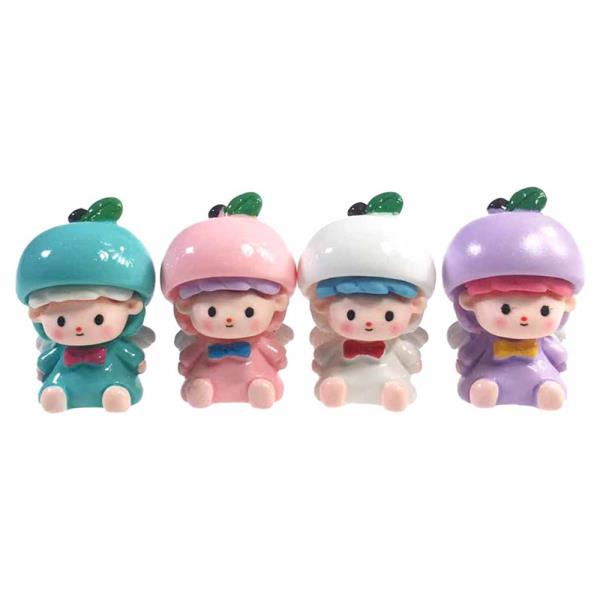 Cute Fruit Dolly Figurines Set 4 Pc