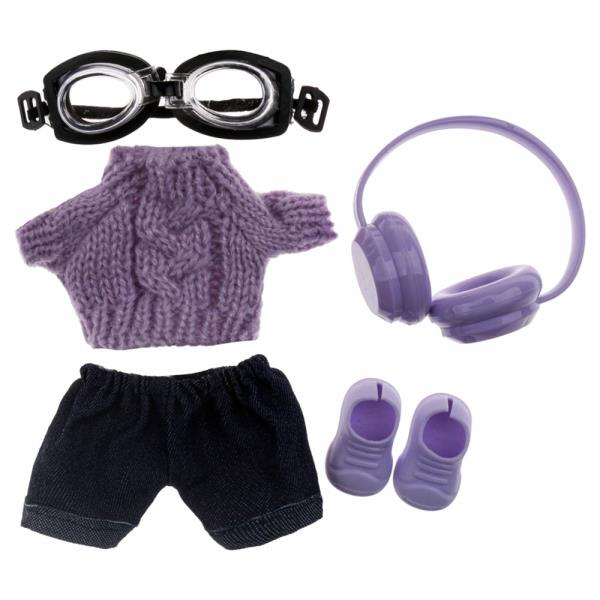 Doll Knit Sweater Goggles Headphones Shoes Set