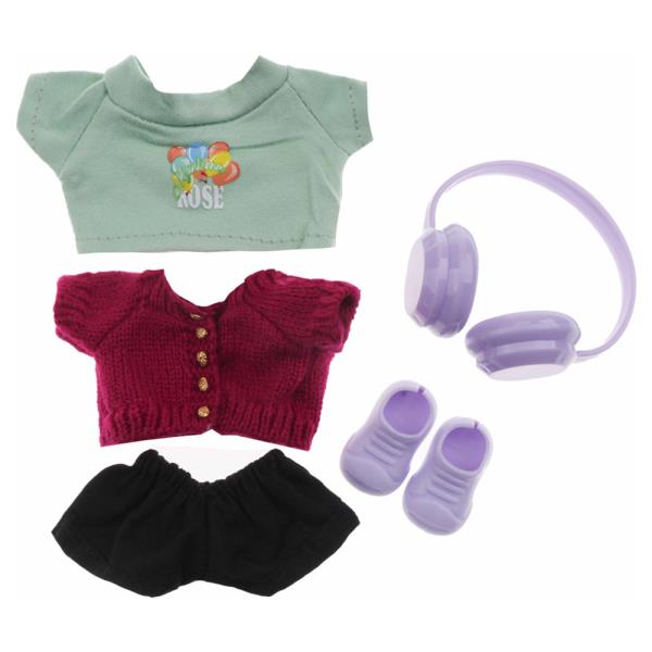Doll Knit Sweater Shorts Plastic Shoes Headphones