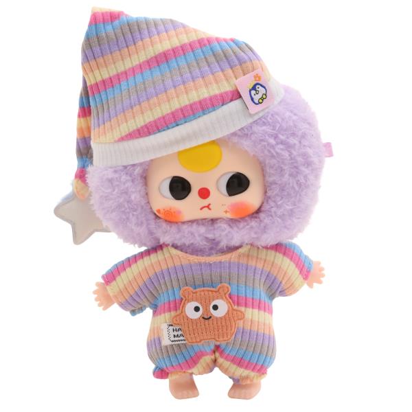 Mini Doll Pajama with Hat Outfit Set