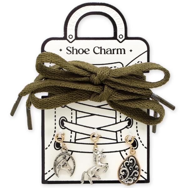 SECRET BOX Filigree Pattern Western Shoe Charm
