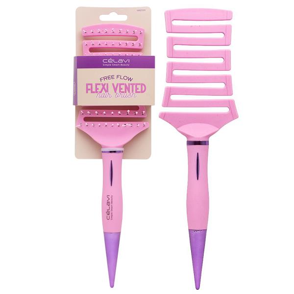 CELAVI FREE FLOW FLEXI VENTED HAIR BRUSH