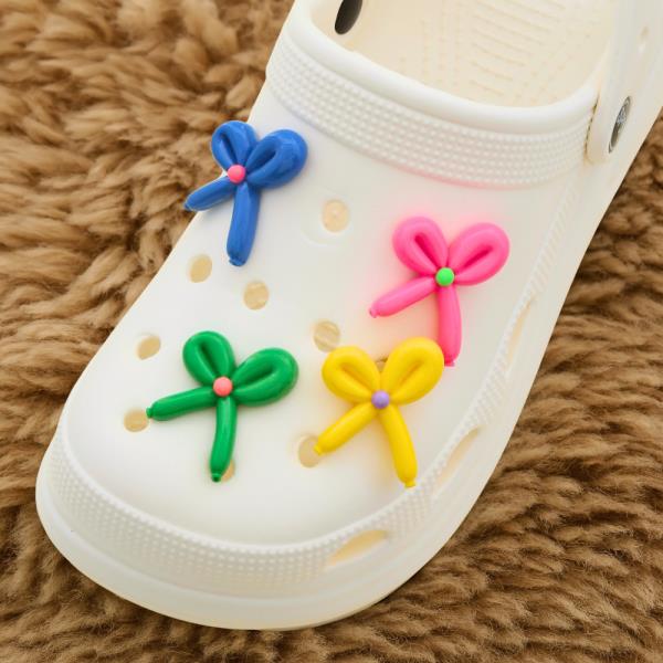Ribbon Bow Shoe Charm