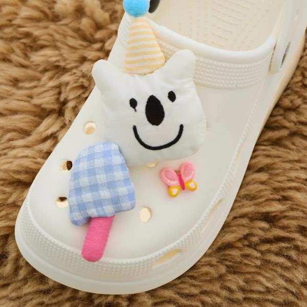 Bear Butterfly Shoe Charm