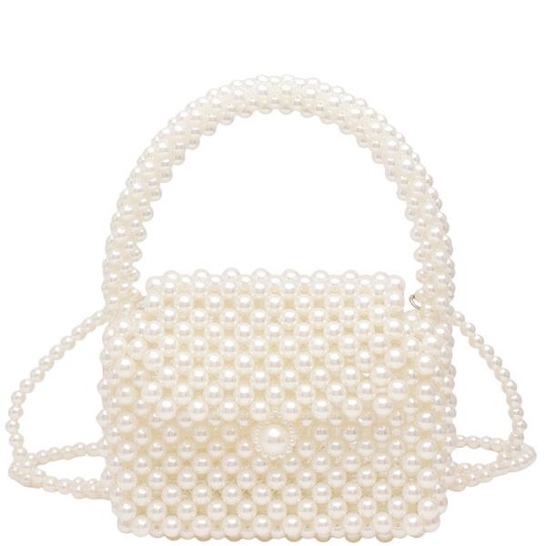 Pearl Handle Satchel Bag
