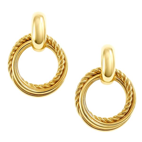 Circle Link Metal Earring