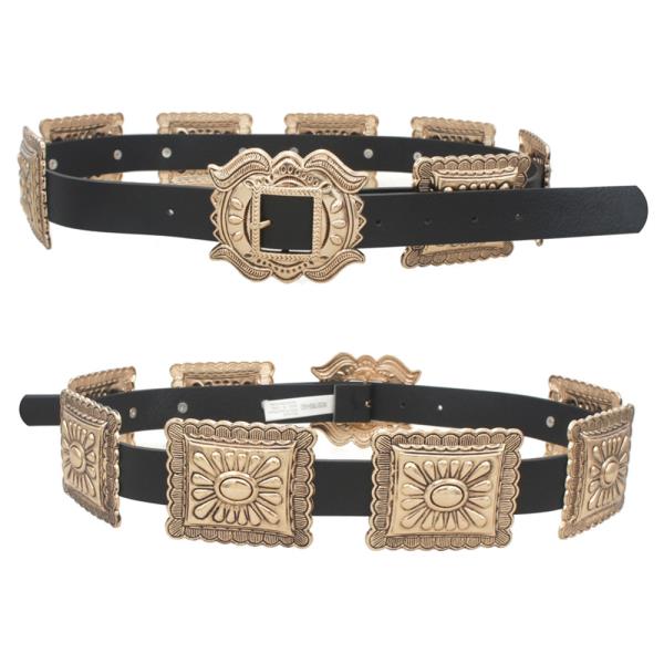 Rectangle Concho Link Belt