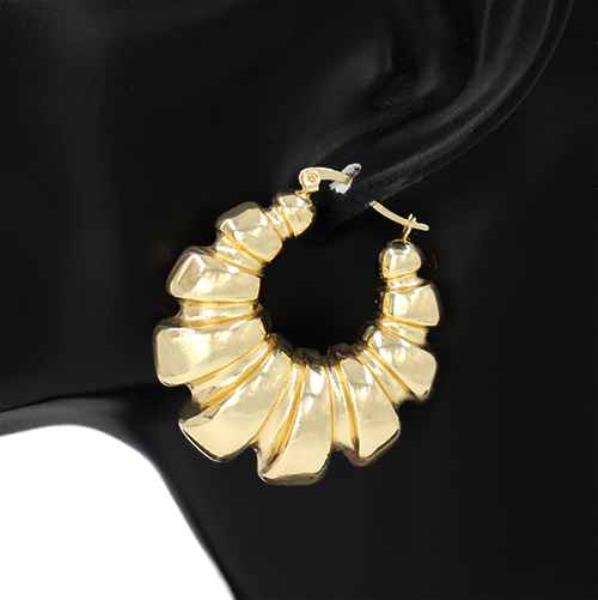 METAL HOOP EARRING