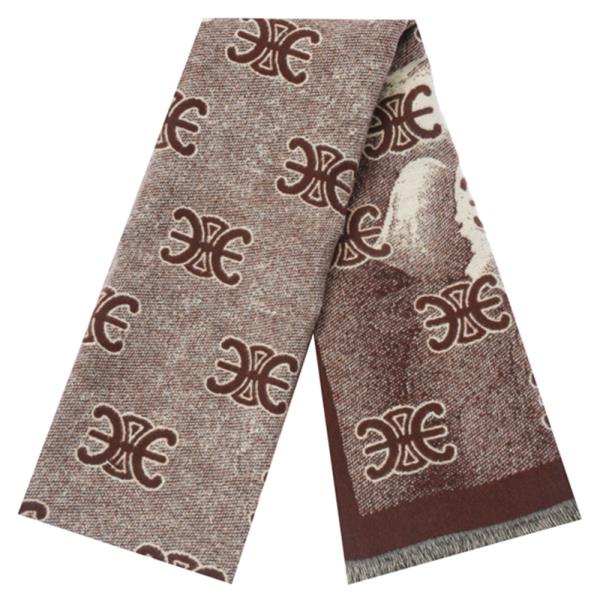 Symbol Monogram Fringe Oblong Scarf