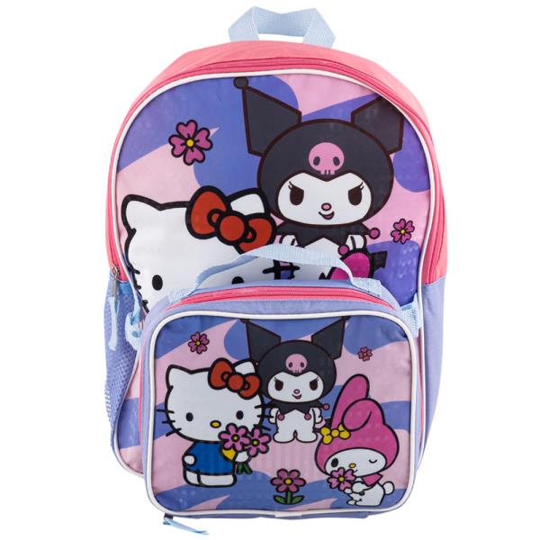 HELLO KITTY Backpack W Detachable Lunchbox