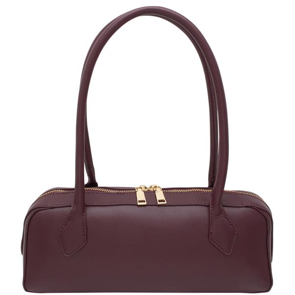 Smooth Chic Zipper Shoulder Bag