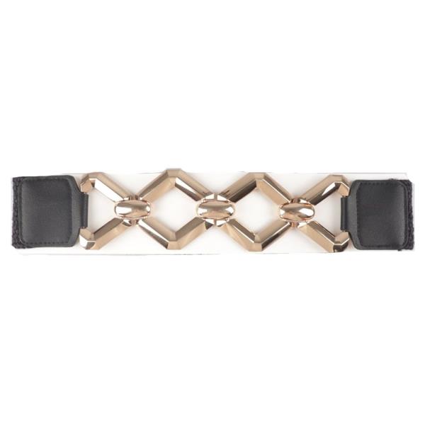 GEOMETRIC METAL LINK ELASTIC BELT