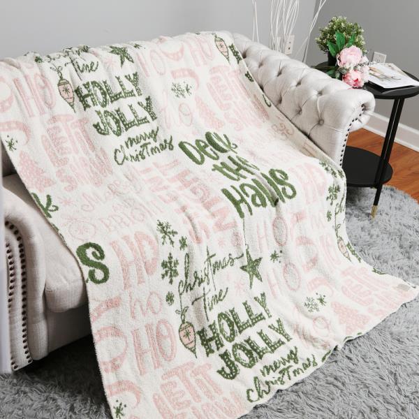 CHRISTMAS THEMED THROW BLANKET