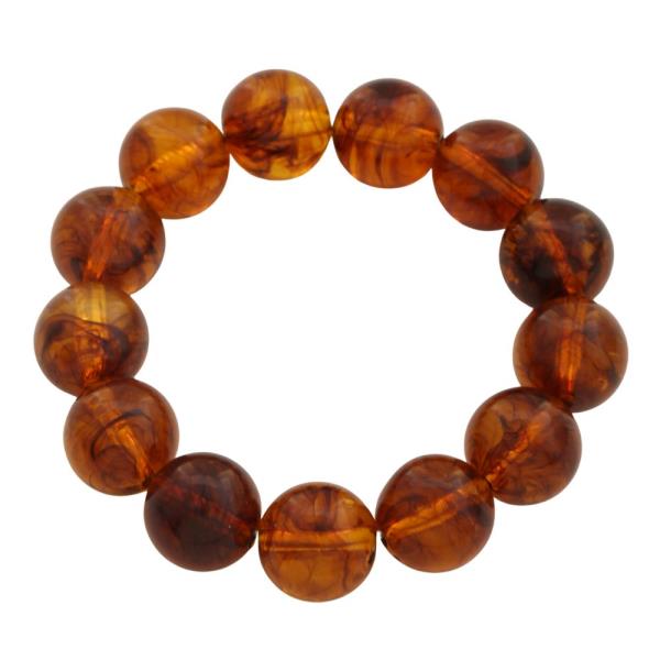 Acetate Ball Bead Bracelet Set