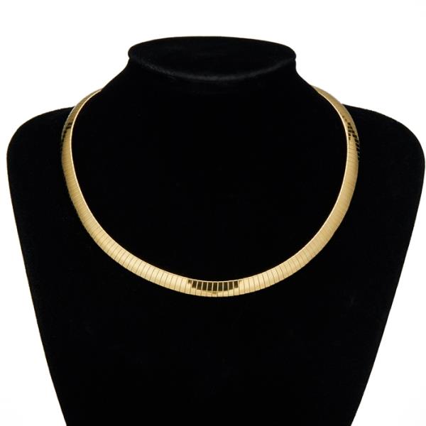 SECRET BOX Stainless Steel Herringbone Necklace