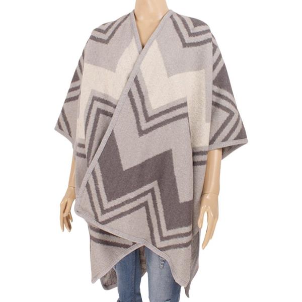 Zig Zag Pattern Poncho