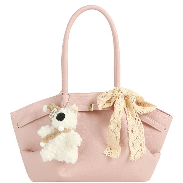 Chic Ribbon Tote Bag W Doll