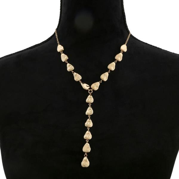 SDJ Y Shape Metal Necklace