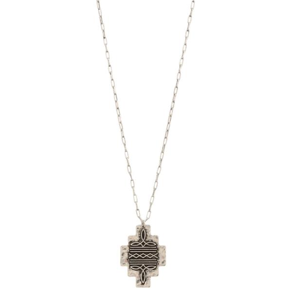 WESTERN PENDANT METAL NECKLACE