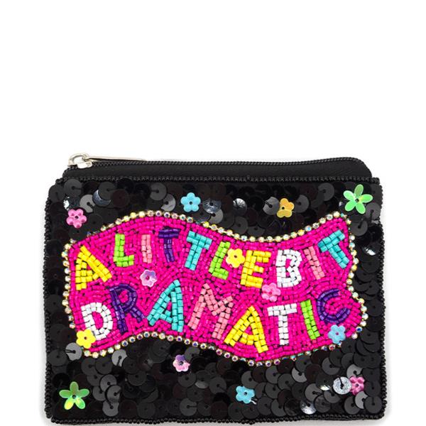 Seed Bead Sequins a Little Bit Dramatic Coin Purse