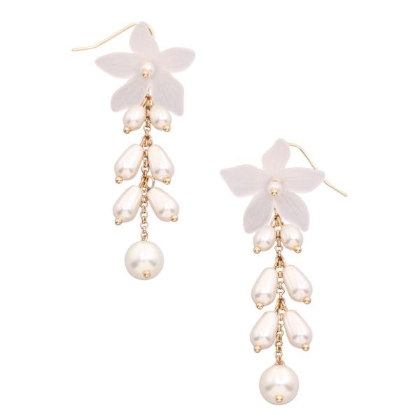 Pearl Drop Fishhook Earring
