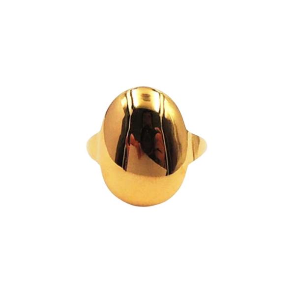 Stainless Steel Dome Statement Ring