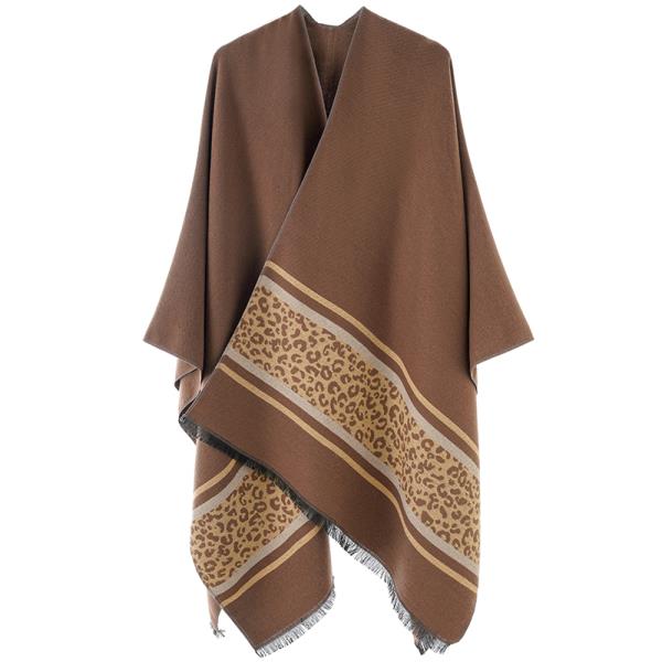 Leopard Print Poncho