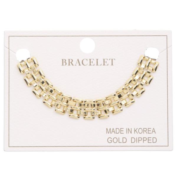 Metal Gold Dipped Bracelet